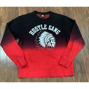 HUSTLE GANG Indian Chief Native American  Mens XLarge